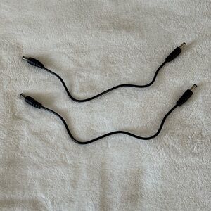 5.5mm x 2.1mm DC barrel extension cables (2PCS) MALE TO MALE